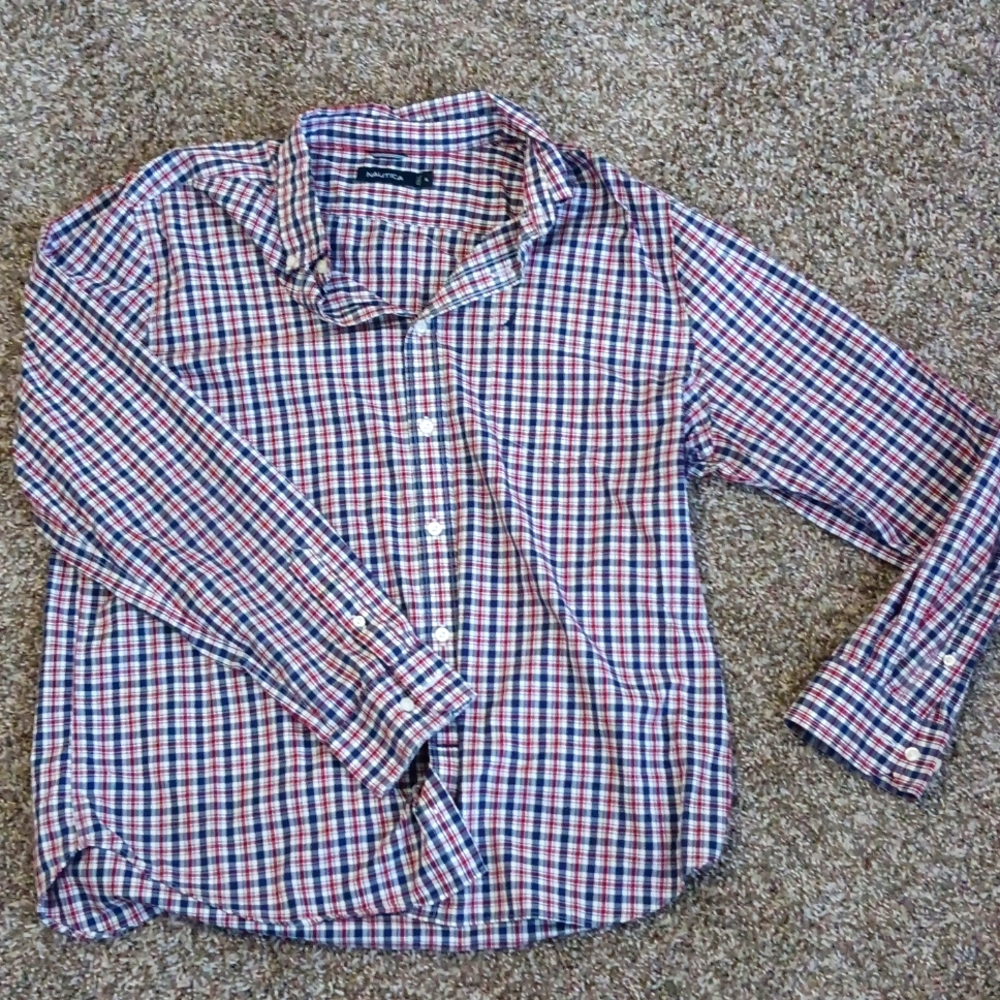 Nautica knit button down XL